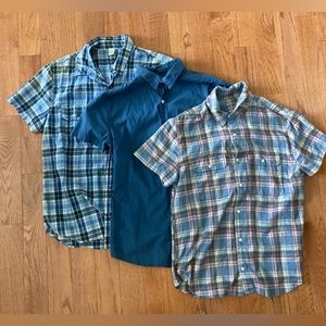 Save Khaki United set of (3) three short sleeve shirts